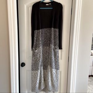 Floor length cardigan size S